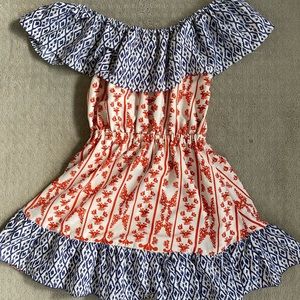 Tularose Off the Shoulder Floral Mini Dress